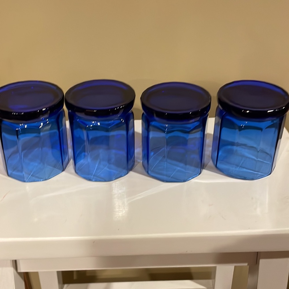 Cobalt blue drinking glasses - Picture 3 of 3